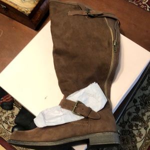NEW JustFab brown suede tall boots